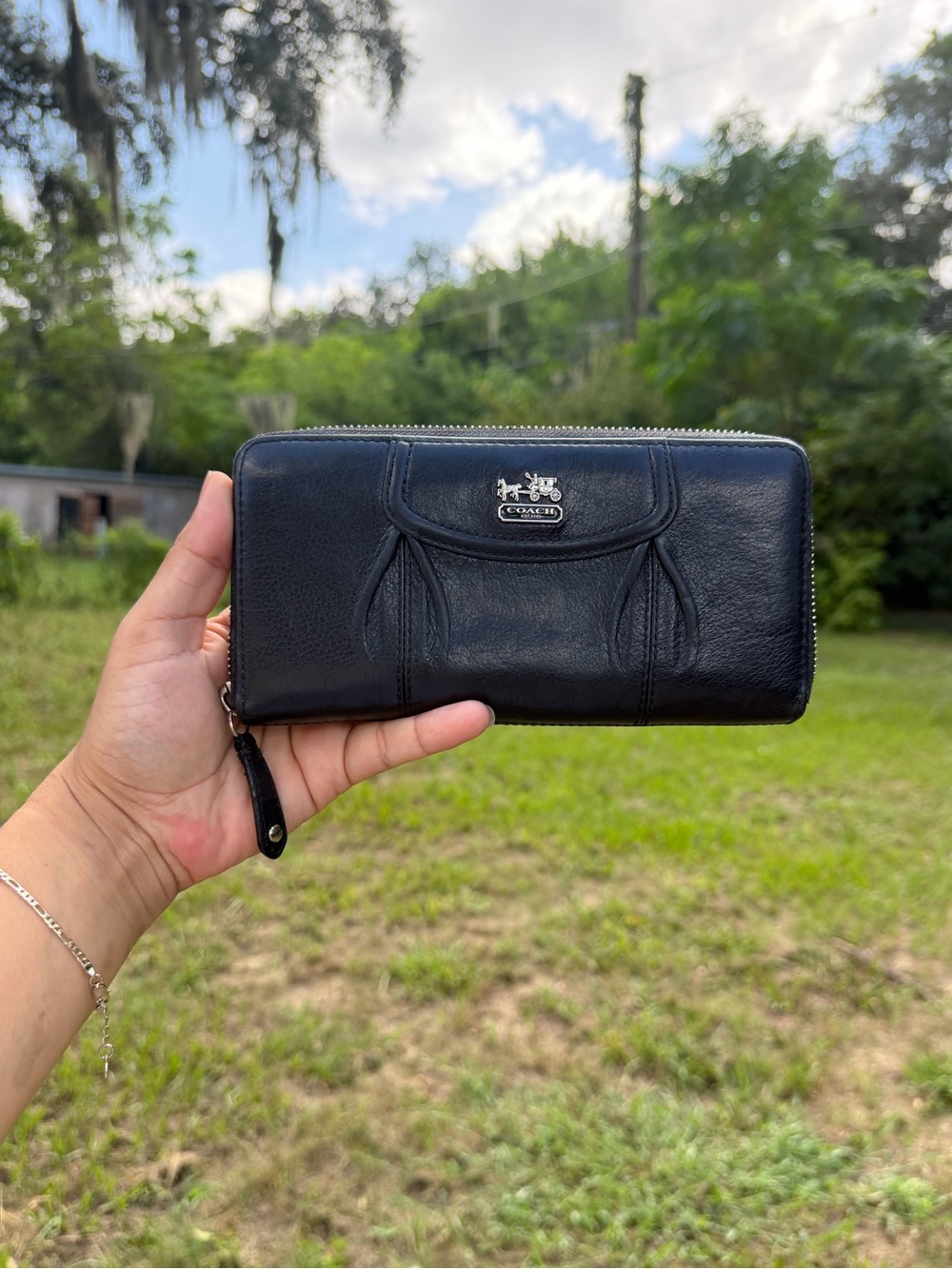Coach Madison leather Zip around Wallet